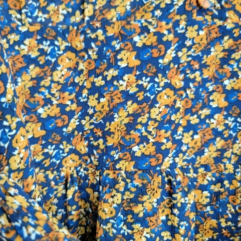 Sezane Ambroise Dress in Marine Flowers size 36 NWT